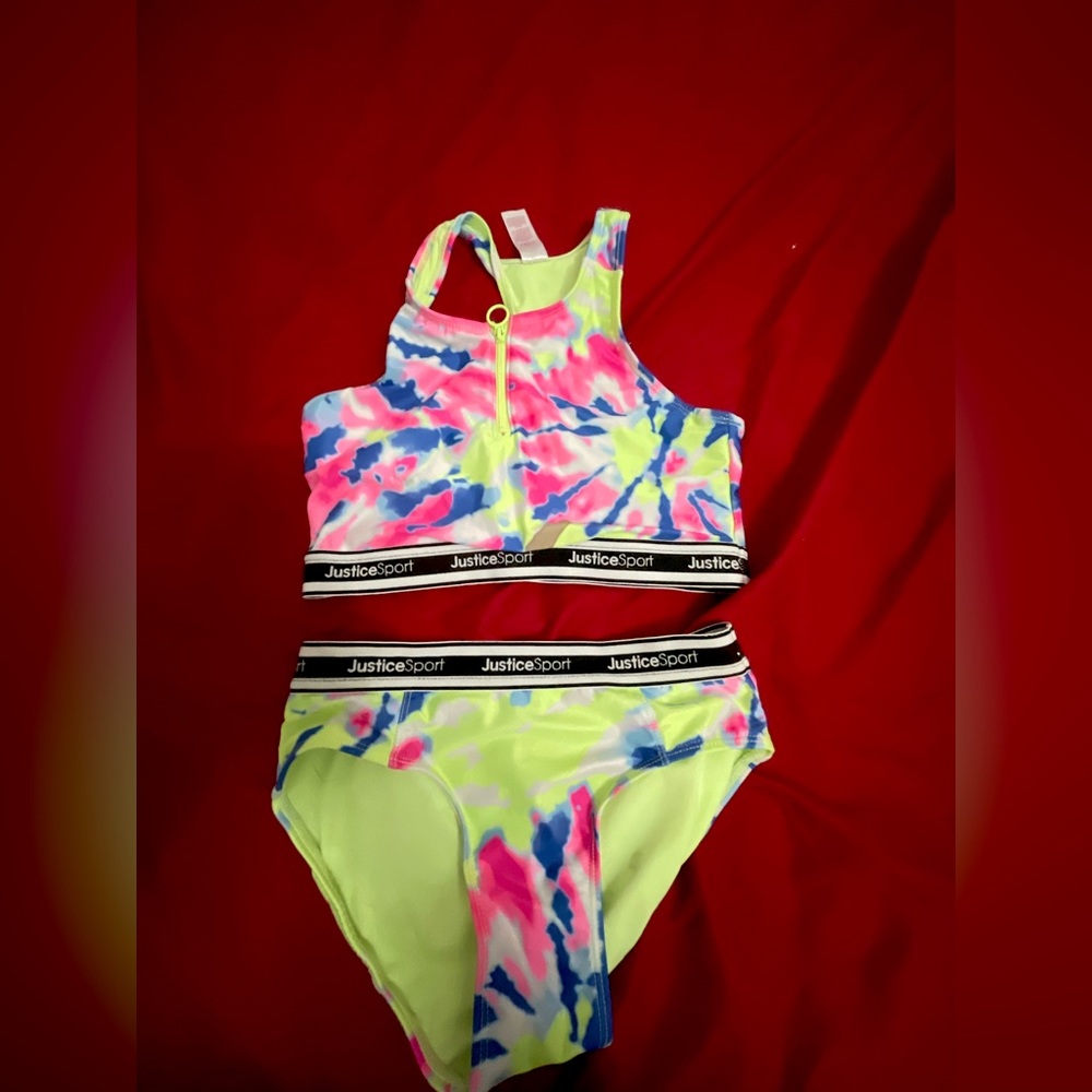 Tie-dyed swimsuit from justice